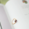 Unique Rose-Amethyst Dewdrop Ring