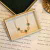 Unique Rose-Gleaming Elegance – Vintage Gemstone Bracelet