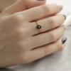 Unique Rose-Vintage Agate Adjustable Ring