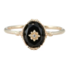 Unique Rose-Vintage Agate Adjustable Ring