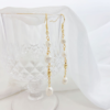 Unique Rose-Elegant Long Chain Pearl Earrings