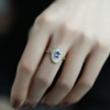 Unique Rose-Celestial Eye Ring – The Gaze of the Universe