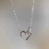 Unique Rose-Heart Ring Necklace