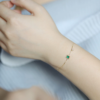 Unique Rose-Emerald Grace Bracelet