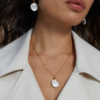 Unique Rose-Monica Baroque Pearl Necklace