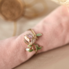 Unique Rose-Blush Rose  Ring