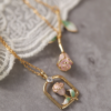 Unique Rose-Rose Arch Necklace