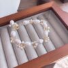 Unique Rose-Classic Pearl Cluster Bracelet