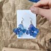 Blue Bloom Drop Earrings